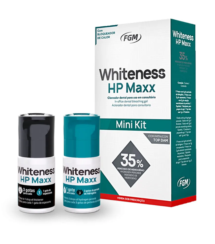 Whiteness HP Maxx FGM blanqueamiento consultorio